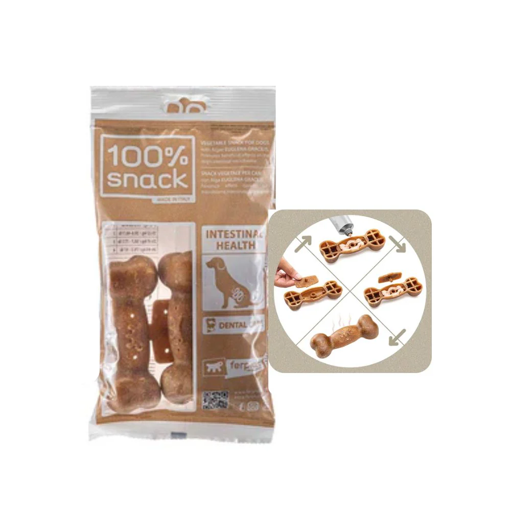 Ferplast Dental Snack 100% Vegetal CANDY RIEMPIBILE S Euglena Cani 4pz 75g - immagine 2
