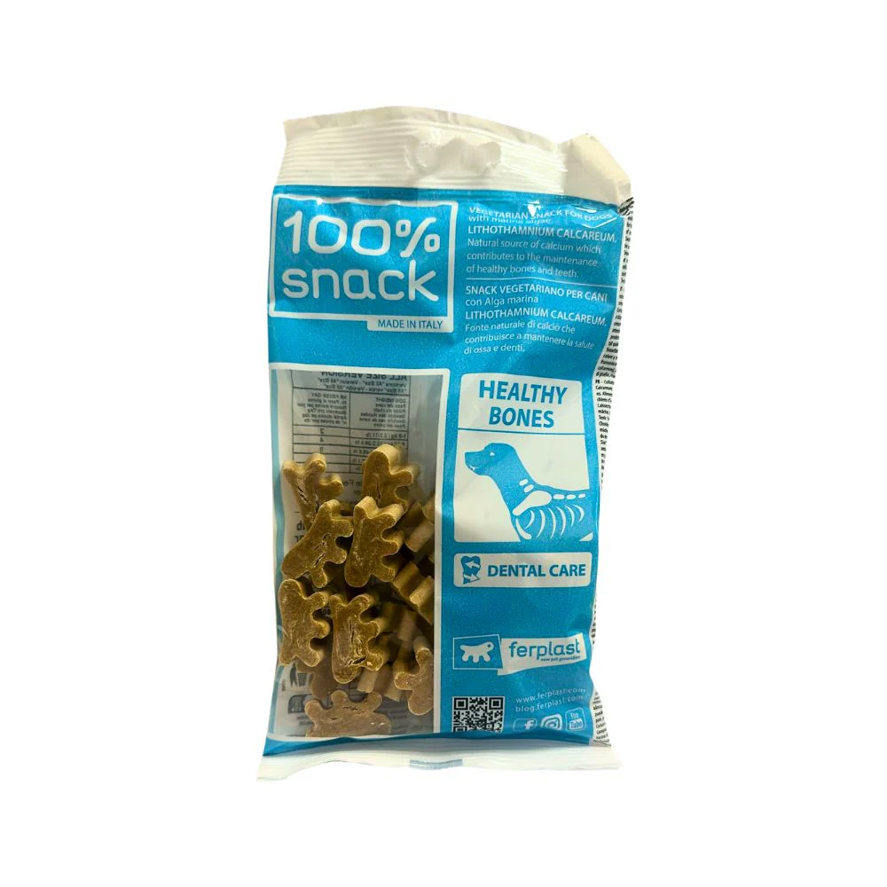 Ferplast Dental Snack 100% Vegetal COOKIE FERPY Lithothamnium 150g - immagine 2