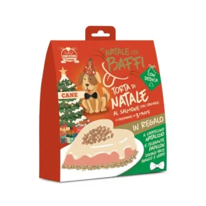 Un Natale Coi Baffi Torta di Natale al Salmone con Crumble Snack per cani 157g Scadenza Prodotto 11/2026