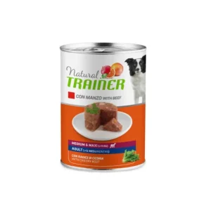 Trainer Natural Manzo Lattina 400g Cani Medium Maxi Adult