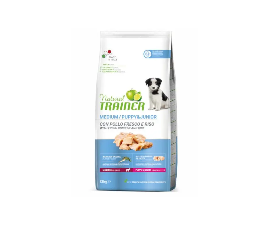 Trainer Natural Medium Puppy & Junior Pollo 12Kg Crocchette Cani Cuccioli - immagine 2