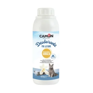 Camon Deodorante per Lettiere Profumo di Vaniglia 400g Lettiere per Gatti