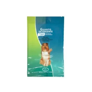 Camon Guanto Umidificato Singolo Per La Pulizia Rapida per Cani e Gatti