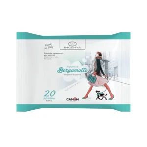 Camon Salviette Detergenti Bergamotto 20pz per Cani e Gatti
