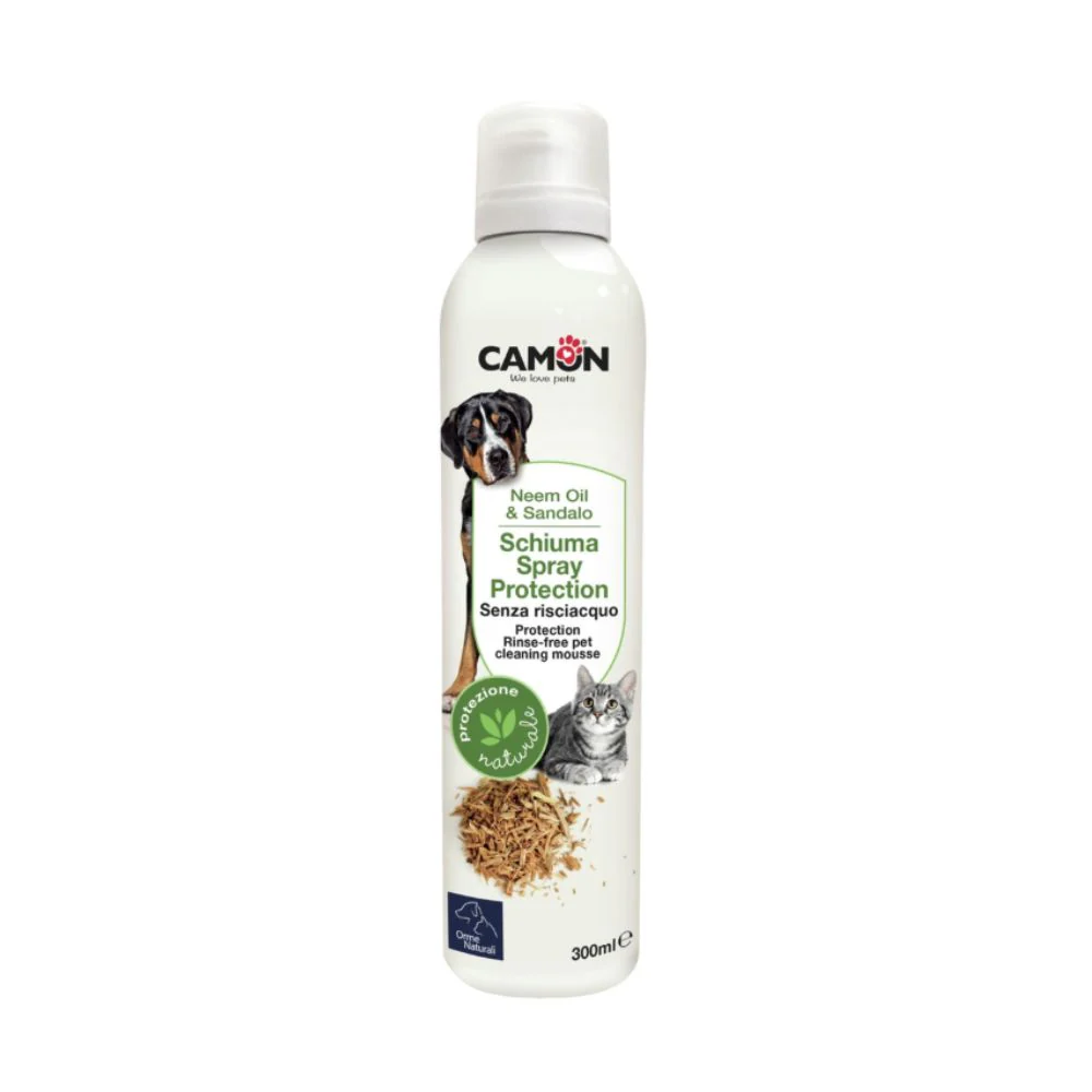 Camon Schiuma Spray Olio di Neem e Sandalo 300ml per Cani e Gatti - immagine 2