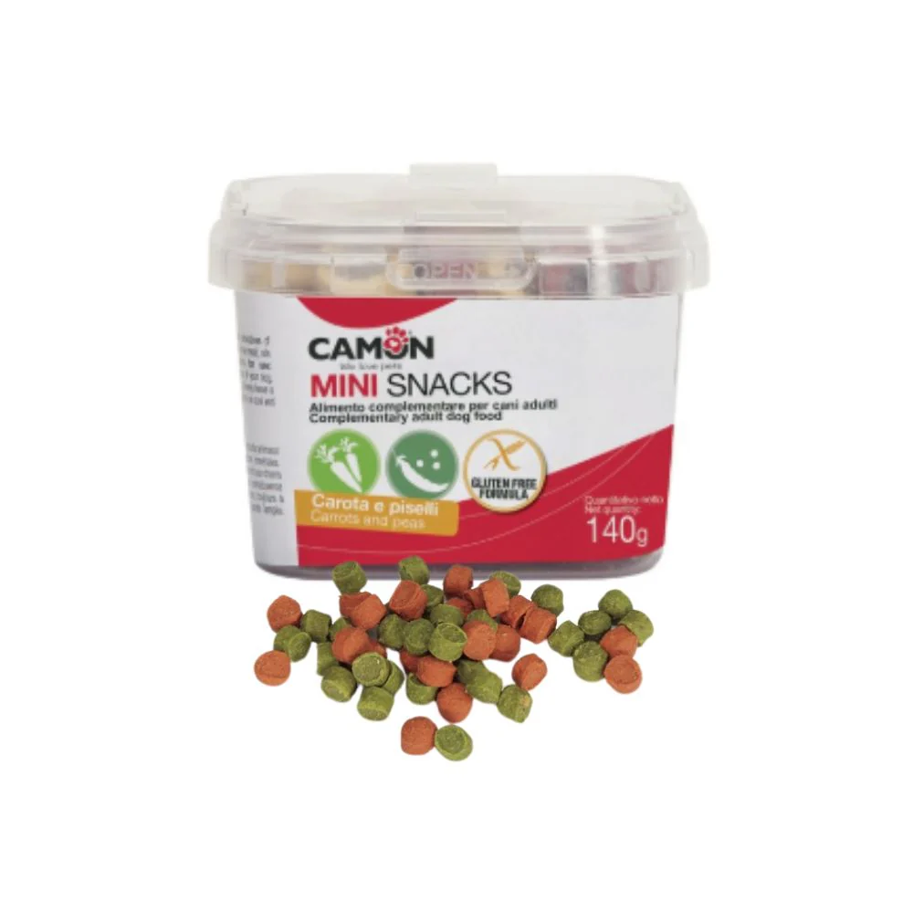 Camon Mini Snack Carote e Piselli 140g Snack Cani - immagine 2