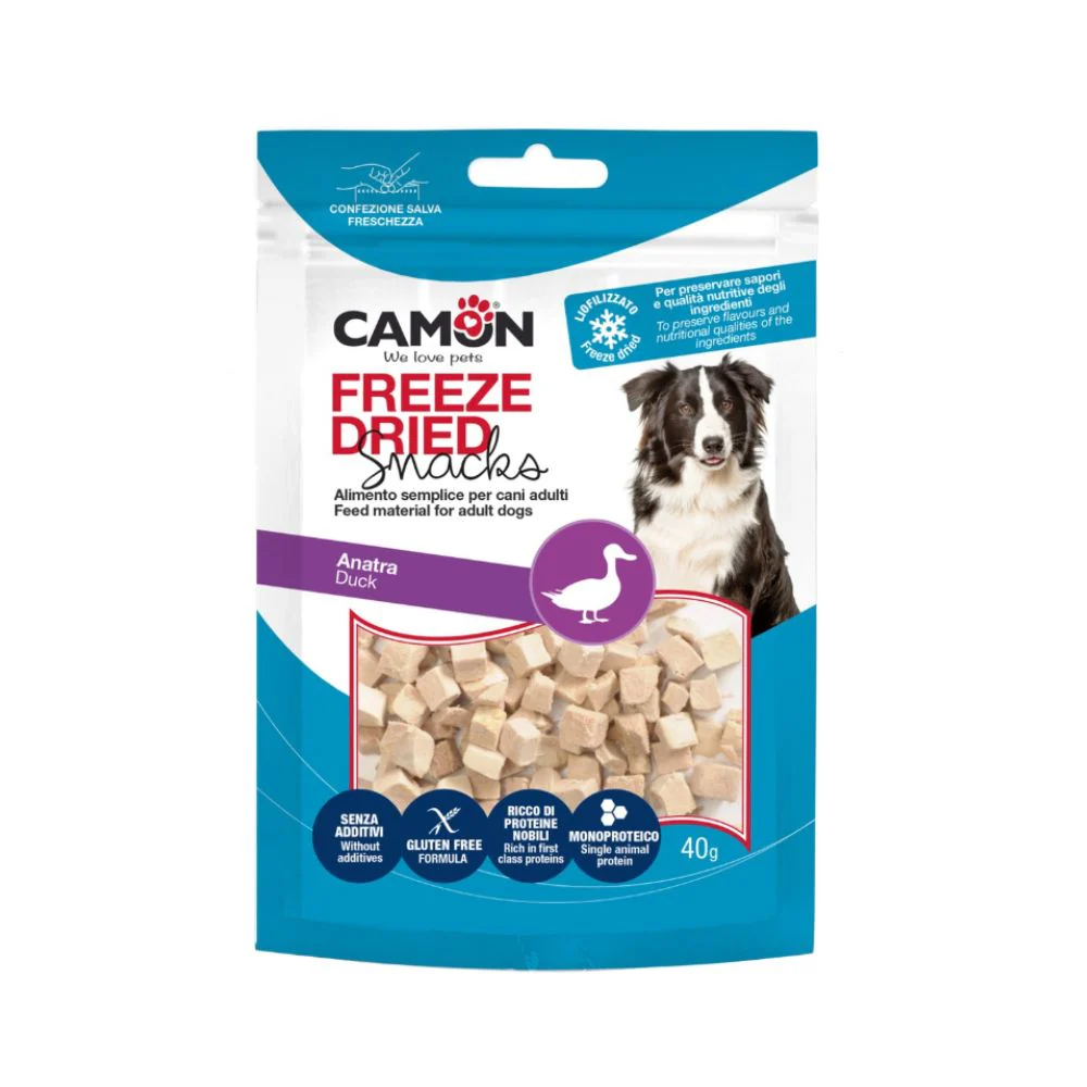 Camon Freeze-Dried Liofilizzato Anatra 40g Snack per Cani - immagine 2