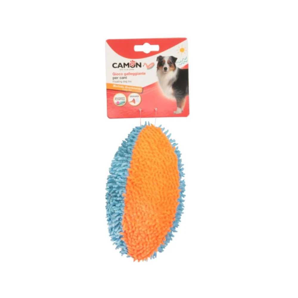 Camon Palla da Rugbby Bicolore Galleggiante 19cm Giochi per Cani - immagine 2