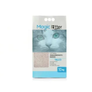 Magic Litter  Talco Lettiera Agglomerante Bianca 10kg per Gatti e Gattini