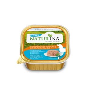 Naturina Easy Salmone e Verdurine 150g Vaschetta per Cani