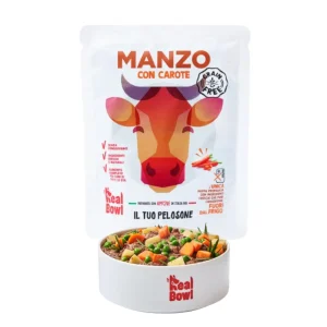 Real Bowl Pappa fresca Manzo e Carote 150g Bustina Cani