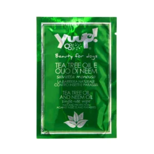 Yuup Salvietta Monouso Tea Tree Oil e Olio di Neem per Cani e Gatti