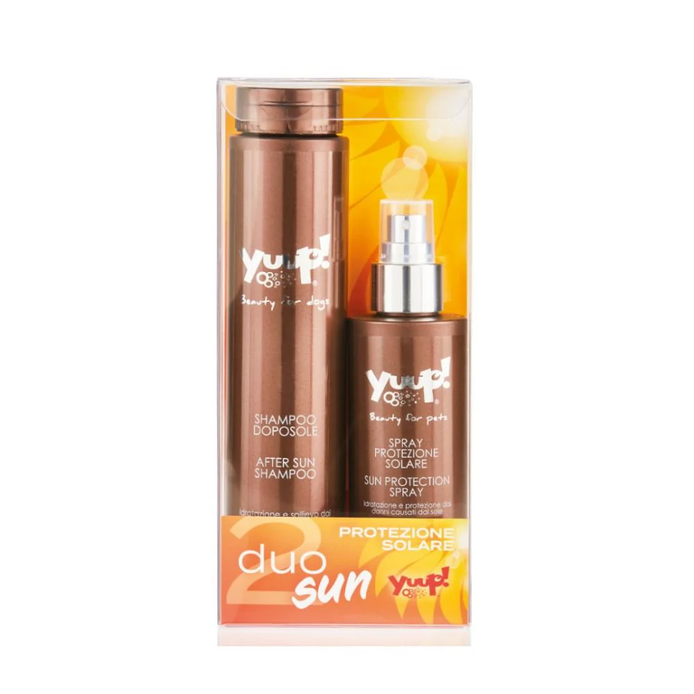 Yuup Duo Sun Kit Protezione Solare Shampoo Doposole + Spray per Cani e Gatti - immagine 2