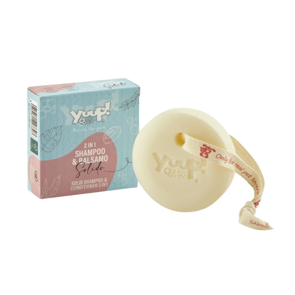 Yuup Shampoo e Balsamo Solido 2in1 80g Cani e Gatti - immagine 2