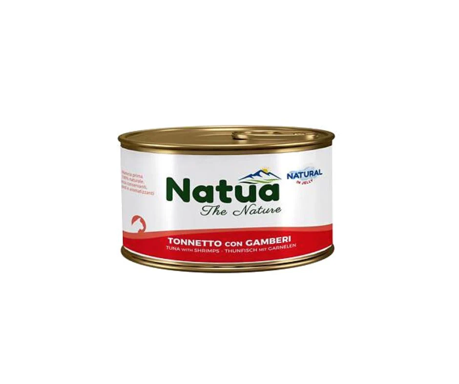 Natua Natural Tonnetto e Gamberi in Jelly Lattina 85g Gatti - immagine 2