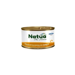 Natua Natural Pollo e Carote in Brodo Lattina 85g Gatti