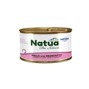 Natua Natural Pollo e Prosciutto in Jelly Lattina 85g Cani