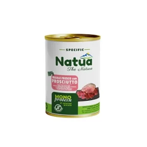 Natua Specific Maiale con Prosciutto Monoprotein Lattina 400g Cani