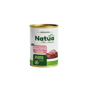 Natua Specific Maiale con Prosciutto Monoprotein Puppy Lattina 400g Cani Cuccioli