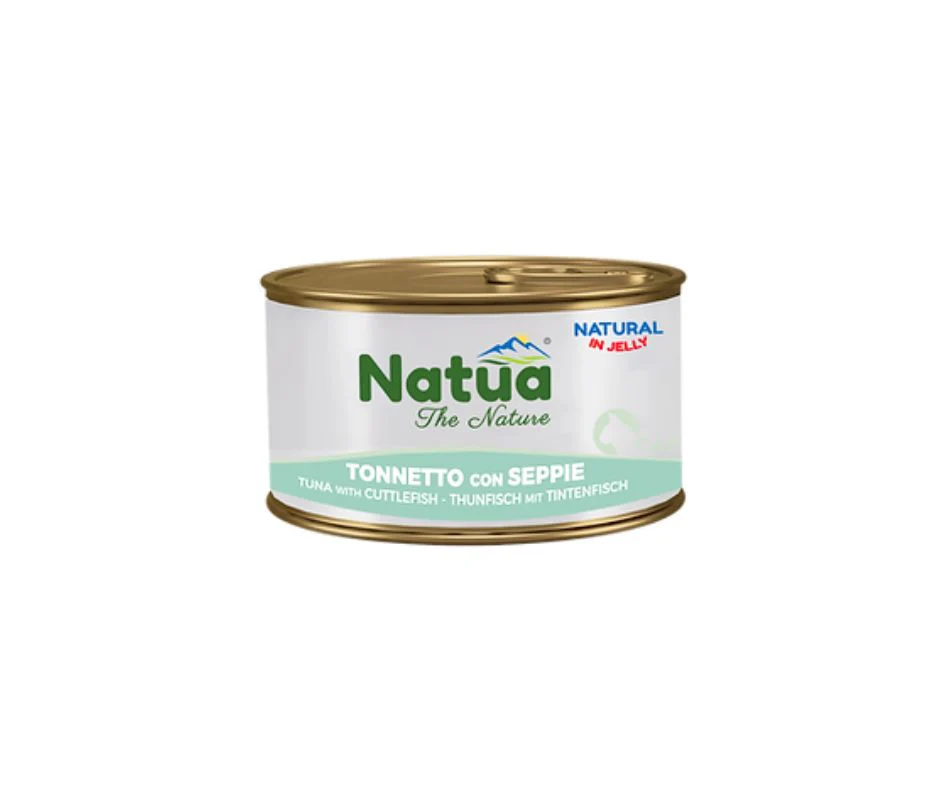 Natua Natural Tonnetto e Seppie in Jelly Lattina 85g Gatti - immagine 2