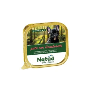 Natua Country Gamberetti in Patè Vaschetta 100g Cani