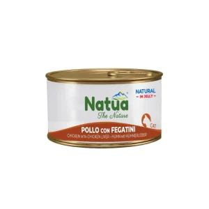 Natua Natural Pollo e Fegatini in Jelly Lattina 85g Gatti