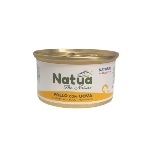 Natua Natural Pollo e Uova in Jelly Lattina 85g Gatti