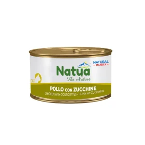 Natua Natural Pollo e Zucchine in Jelly Lattina 150g Gatti