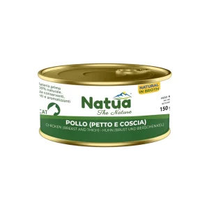 Natua Natural Pollo in Brodo 150g Lattina Gatti