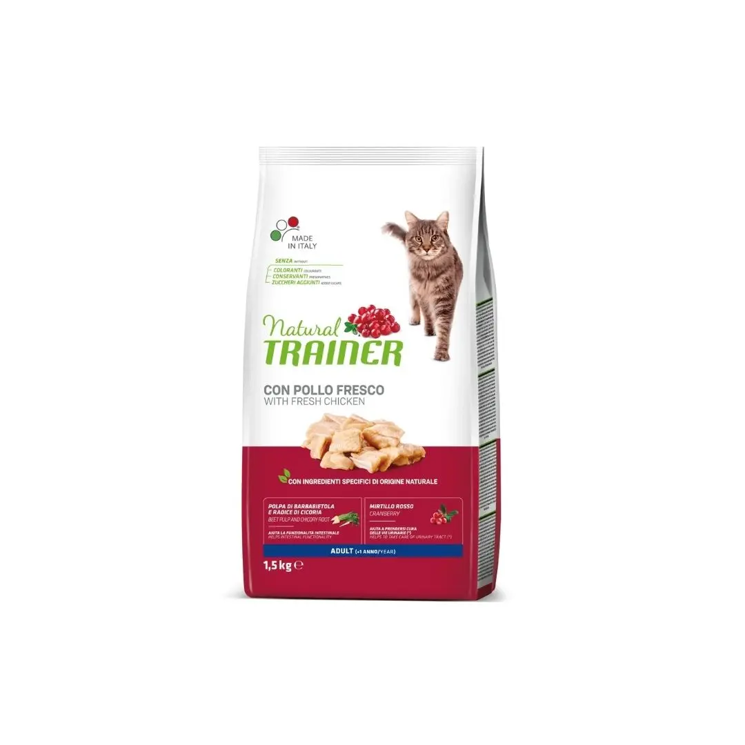 Trainer Natural Cat Pollo 1,5Kg Crocchette Gatti Adulti - immagine 2