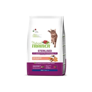Trainer Sterilised Salmone 1,5Kg Crocchette Gatti Adulti