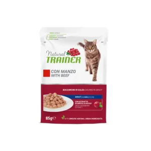 Trainer Natural Bocconcini di Manzo 85g Bustina Gatti Adulti