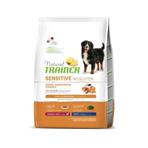 Trainer Sensitive Salmone Medium Maxi 3Kg Crocchette Cani Adulti