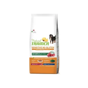 Trainer Sensitive Agnello Medium Maxi 12Kg Crocchette Cani Adulti