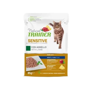 Trainer Natural Sensitive Agnello 85g Bustina Gatti Adulti