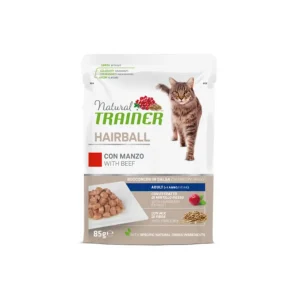 Trainer Natural Hairball Manzo 85g Bustina Gatti Adulti Scadenza Prodotto 04/2026