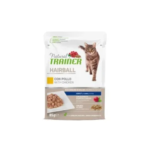Trainer Natural Hairball Pollo Bustina 85g Gatti Adulti