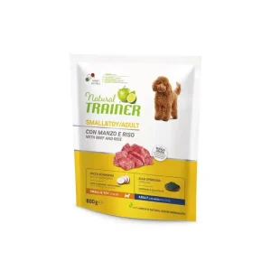 Trainer Natural Manzo 800g Small e Toy Crocchette Cani Adulti