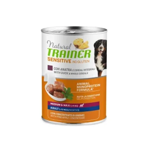 Trainer Sensitive Anatra 400g Lattina Cani Medium Maxi Adult