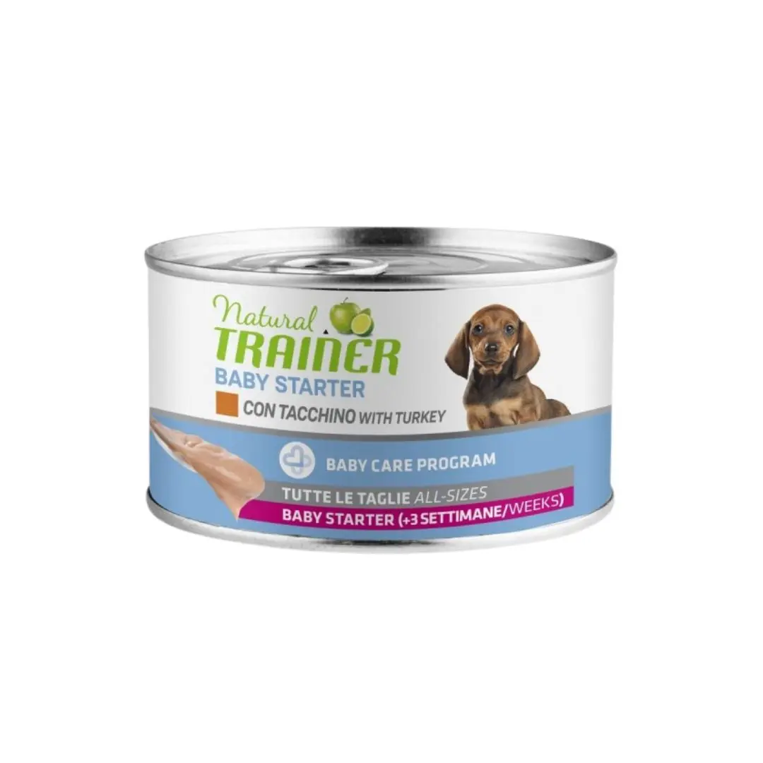 Trainer Baby Starter Tacchino 140g Lattina Cani Cuccioli - immagine 2