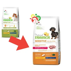 Trainer Sensitive Coniglio Small e Toy Adult 800g Crocchette Cani