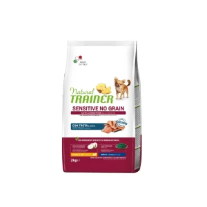 Trainer Sensitive Trota No Grain 2kg Crocchette Cani Small e Toy