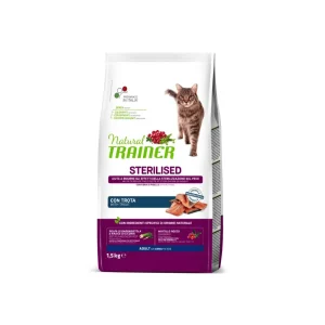 Trainer Natural Sterilised Trota 1,5Kg Crocchette Gatti Adulti
