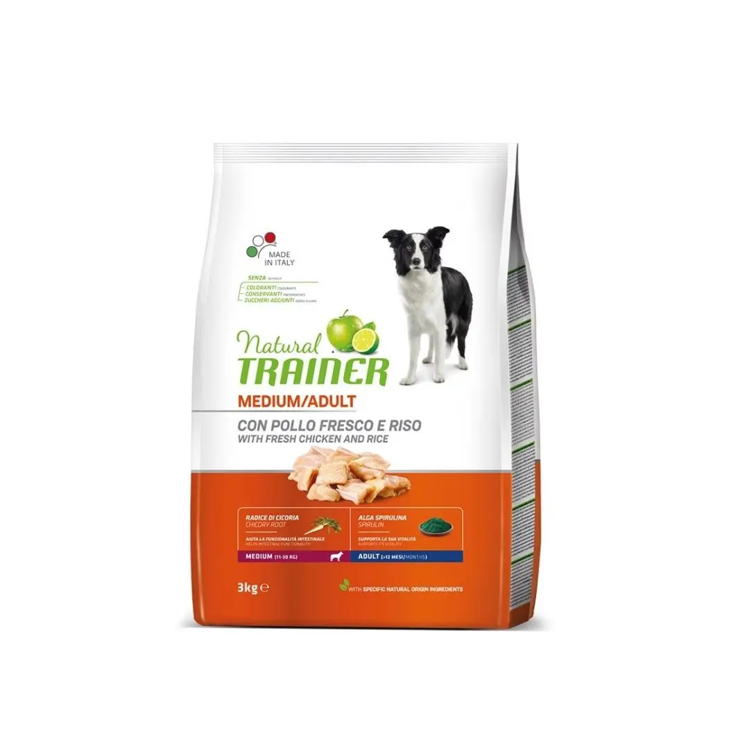 Natural Trainer Medium Adult Pollo 3Kg Crocchette Cani - immagine 2