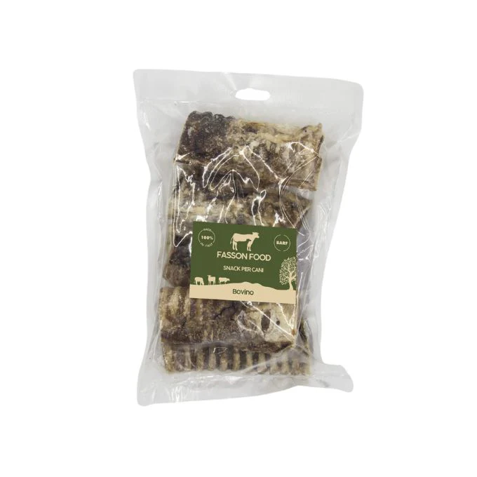 Fasson Food Trachea di Bovino 200g Snack per Cani