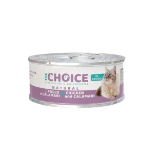 The Choice Natural Pollo e Calamari 70g Lattina Gatti Adulti