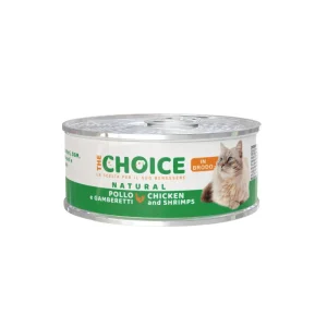The Choice Natural Pollo e Gamberetti 70g Lattina Gatti Adulti
