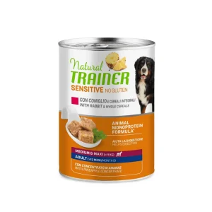 Trainer Sensitive Coniglio 400g Lattina Cani Medium Maxi Adult