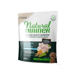 Trainer Natural Selected Quality Nutrition Pesce Bianco 600g Crocchette Cani Mini Adult