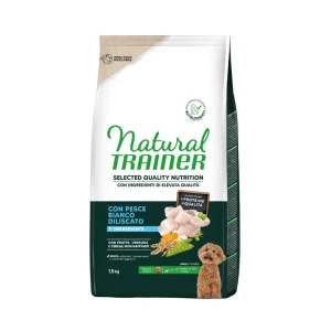 Trainer Natural Selected Quality Nutrition Pesce Bianco 1,5kg Crocchette Cani Mini Adult